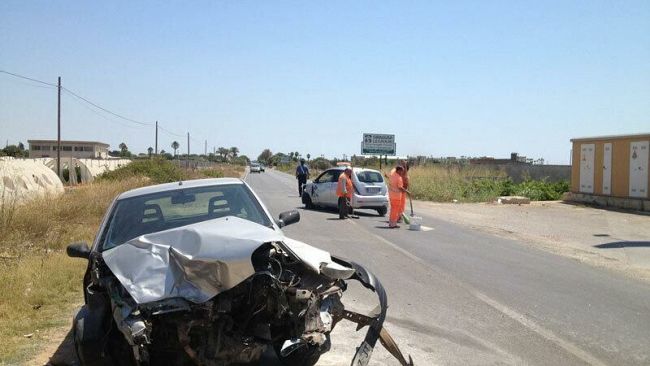 Incidente sulla SS115: fortunatamente illesi automobilisti