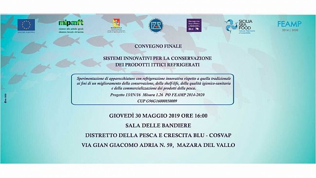 Convegno finale del progetto “Sistemi innovativi per la conservazione dei prodotti ittici refrigerati”.