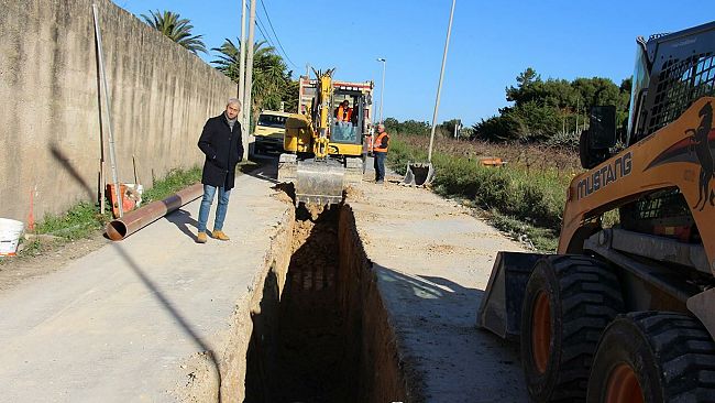 Proseguono i lavori per la realizzazione della rete fognaria nel versante sud
