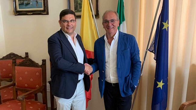 Aeroporto di Trapani: Salvatore Ombra incontra Pino Pace, presidente della Camera di Commercio di Trapani