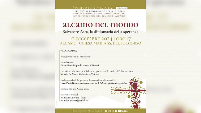 Alcamo, un convegno storico sulla figura del Nunzio Apostolico alcamese Salvatore Asta