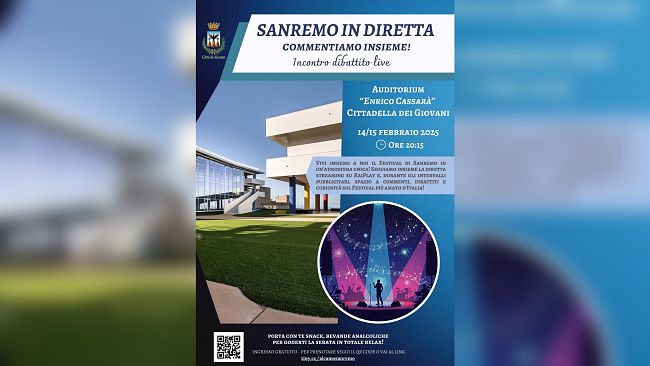 Alcamo, alla Cittadella dei Giovani tutti insieme per seguire il Festival di Sanremo