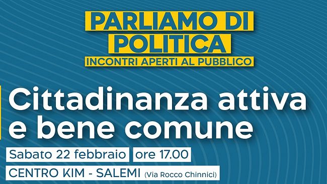 Salemi, il Gruppo territoriale M5S organizza un ciclo di incontri dal titolo 