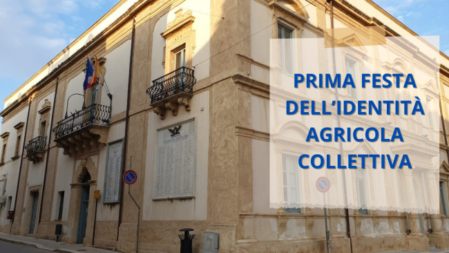 Partanna: contributo di 10.000,00 euro per la “Prima festa dell’identità agricola collettiva”
