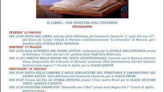 Maggio libri a Mazara: “La festa del libro, una finestra sull’universo”