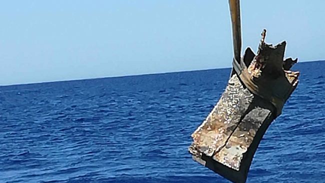 Recuperati rostri e spada in mare Egadi