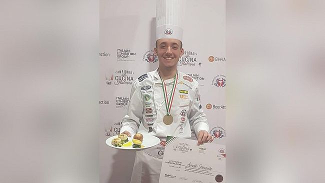Campionati di Cucina Italiana,  Medaglia di bronzo per Samuele Amato dell’Istituto Alberghiero di Erice”