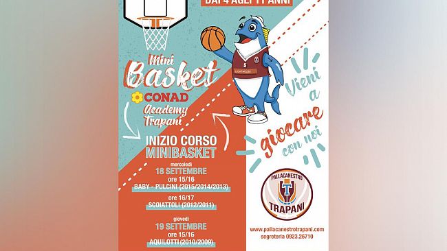 Trapani, Inizia il Minibasket granata