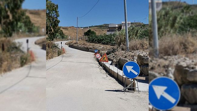 Alcamo: lavori in corso per la viabilità urbana ed extraurbana, via Allegrezza e via Calanzone Palmeri