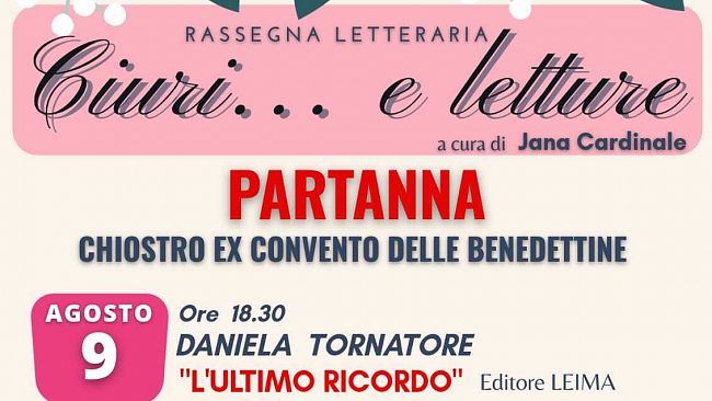 Al via domenica a Partanna la rassegna “Ciuri… e Letture”