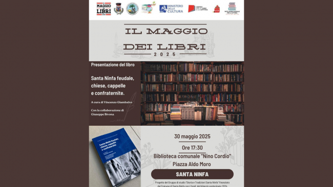 Il 30 maggio la presentazione del libro