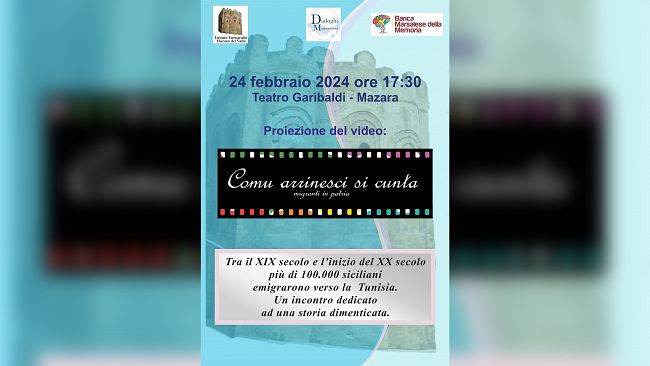 Mazara, sabato al Garibaldi la proiezione 