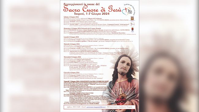 A Trapani la Festa del Sacro Cuore di Gesù 2024