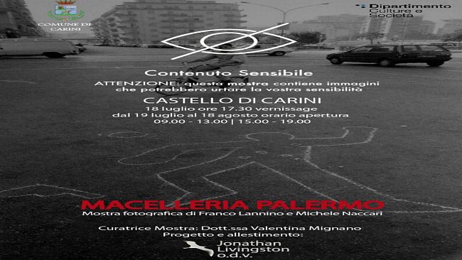 Carini, dal 18 luglio il Castello di Carini ospiterà la mostra “Macelleria Palermo”