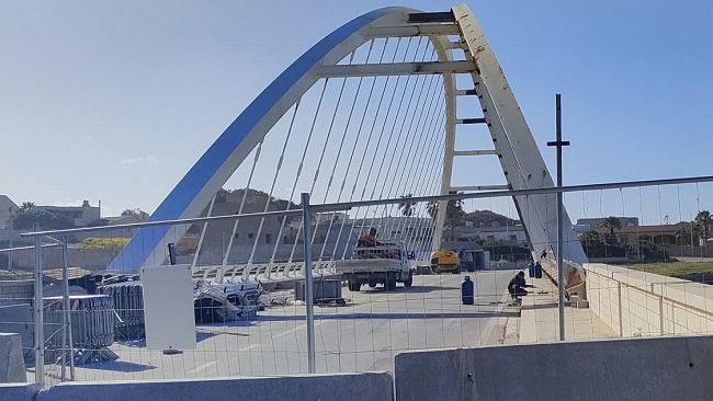 Lavori Ponte Arena, novità sul transito causa maltempo