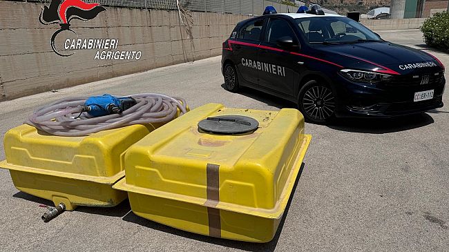 Agrigento, abusivo approvvigionamento idrico da parte delle autobotti da sorgente risultata essere contaminata