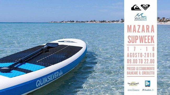Mazara SUP Week, al Lido “Il Circoletto” il 17 e 18 Agosto