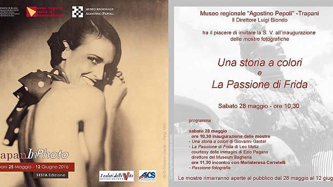 TRAPANI – Il Museo Pepoli presenta due mostre fotografiche