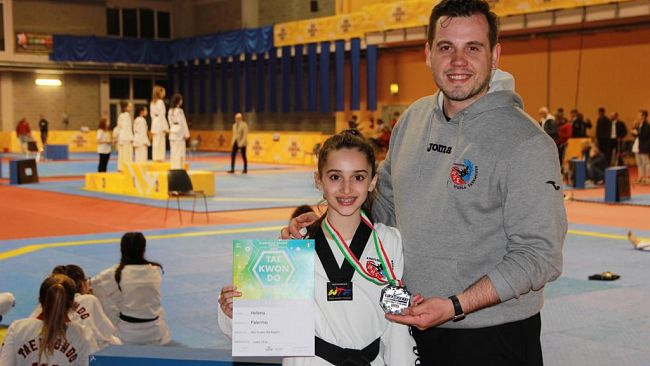 Asd Scuola Taekwondo Angileri, Helèna Palermo argento ai campionati italiani di Riccione