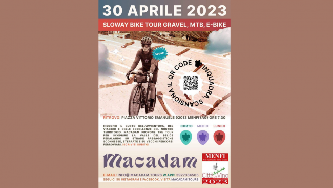 Menfi, tutto pronto per l'evento cicloturistico Macadam