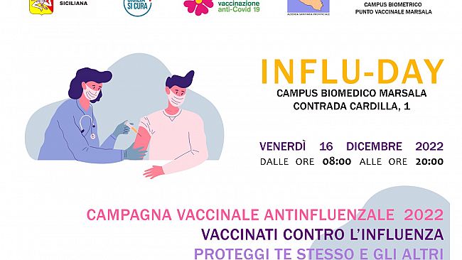 Marsala, venerdì 16 2022 “Influ-day”
