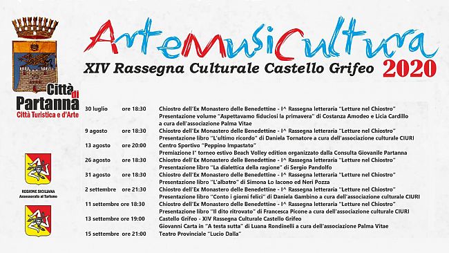 Partanna, al via la rassegna Artemusicultura e la XIV rassega culturale Castello Grifeo 2020
