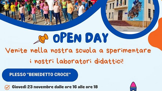 Open Day al 2° Circolo didattico Giuseppe Di Matteo