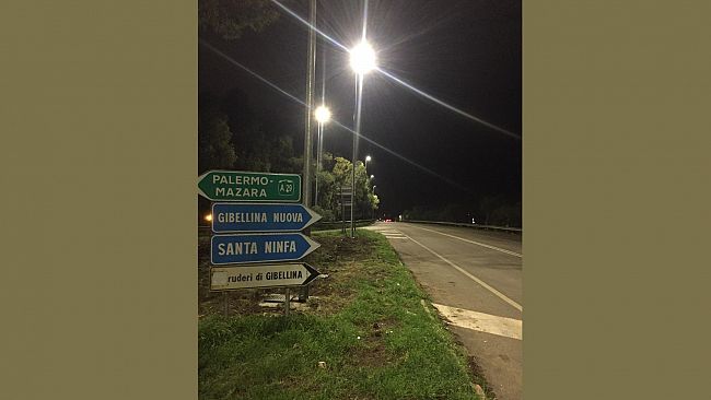 Salemi: Ripristinata l'illuminazione allo svincolo della A29