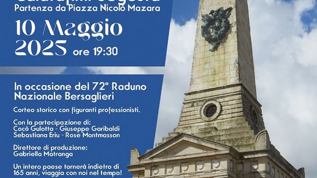 Calatafimi Segesta, si rievoca l’arrivo dei garibaldini vittoriosi