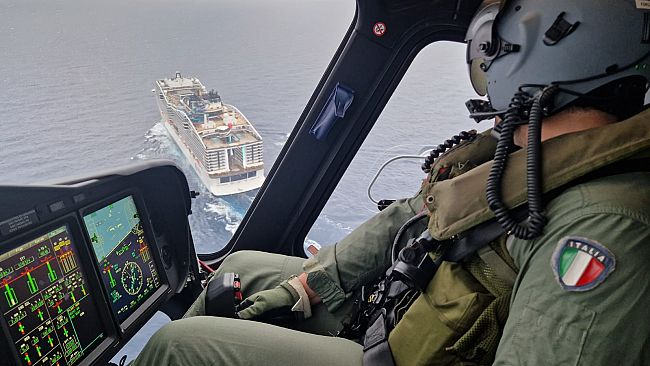 Donna colta da malore su nave crociera: soccorsa dall'82° Centro SAR di Trapani