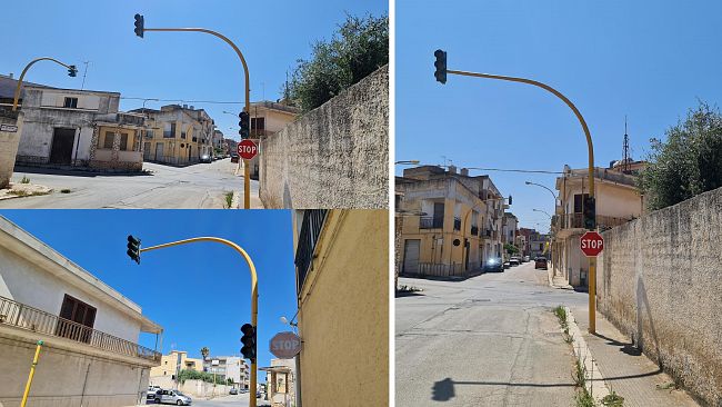 Mazara, quei 5 semafori ancora spenti nel maxi-incrocio pericoloso