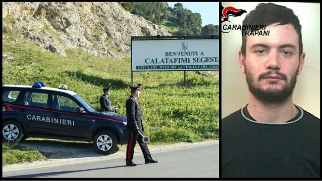 CALATAFIMI – Carabinieri  arrestano giovane per evasione. Fermato a bordo di un pullman diretto a palermo