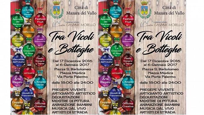 Mazara, svelato il programma delle manifestazioni natalizie