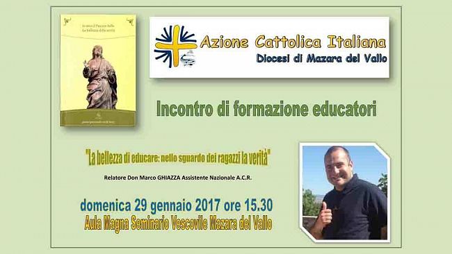 Mazara, “La Bellezza di Educare: nello sguardo dei ragazzi la Verità”, seminario per educatori
