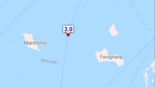 Isole Egadi, leggera scossa di terremoto nella notte