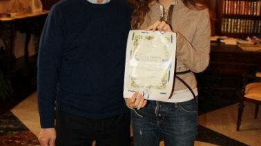 Palazzo municipale. Giulia pugliese ricevuta dal sindaco Alberto Di Girolamo