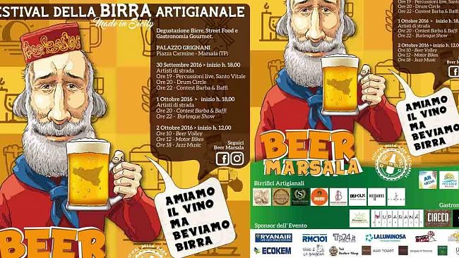 Al via Beer Marsala, il Festival della Birra Artigianale made in Sicily: dal 30 settembre al 2 ottobre a Palazzo Grignani