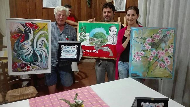 SALEMI. Si è svolta domenica 29 settembre la prima estemporanea di pittura chiamata «En plain air», all’interno del bene confiscato alla mafia “Ciliegio, turismo rurale”