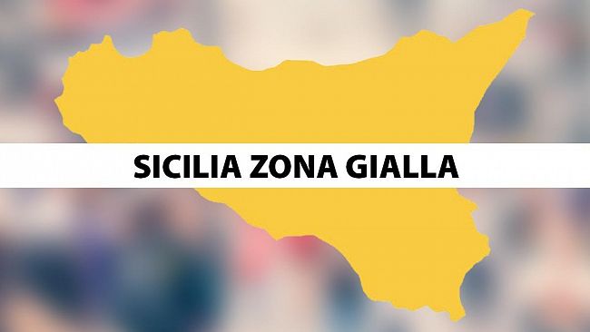 La Sicilia torna in fascia gialla da San Valentino