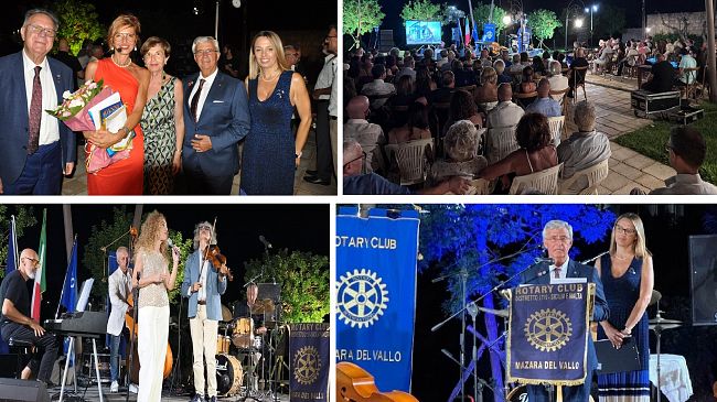 Mazara, “Rotary sotto le Stelle”, molto partecipata la serata di cultura, solidarietà, musica e convivialità    