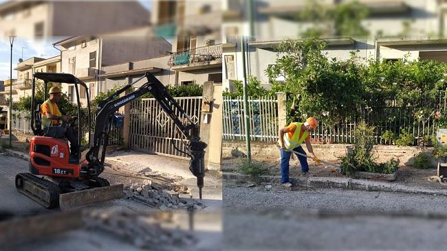 Salemi, al via i cantieri per la pulizia e il rifacimento dei marciapiedi