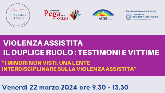“Violenza assistita. Il duplice ruolo: testimoni e vittime” domani un seminario a Marsala