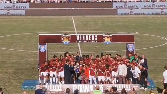Il Trapani vince anche l'ultima di campionato