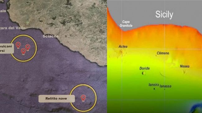 Scoperti altri tre vulcani sottomarini fra Mazara del Vallo e Sciacca