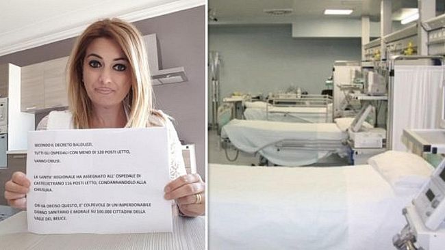 La denuncia di Serena Navetta: togliere la sosta oraria dal parcheggio di fronte l’ospedale, troppi disagi per gli utenti