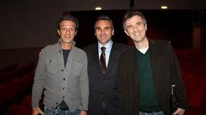 Marsala, Simpatico incontro ieri pomeriggio al Teatro Impero fra i comici Ficarra e Picone e il presidente del Consiglio Comunale