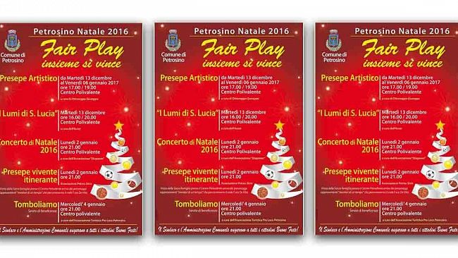 Natale a Petrosino: oggi al Centro Polivalente “I lumi di Santa Lucia” e il “Presepe Artistico”