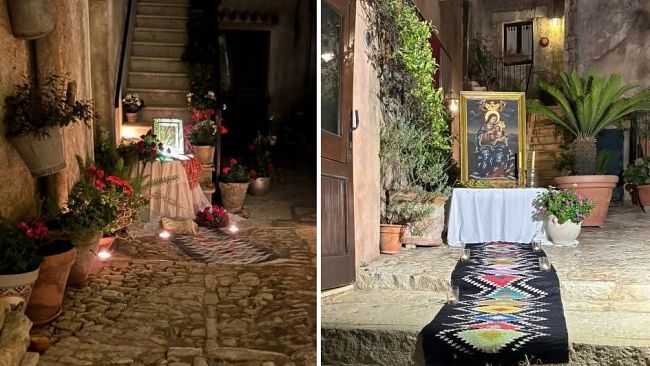 Erice, decine di altari votivi in onore della Madonna di Custonaci