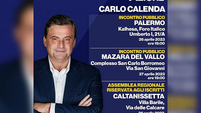 Domani Carlo Calenda a Mazara del Vallo