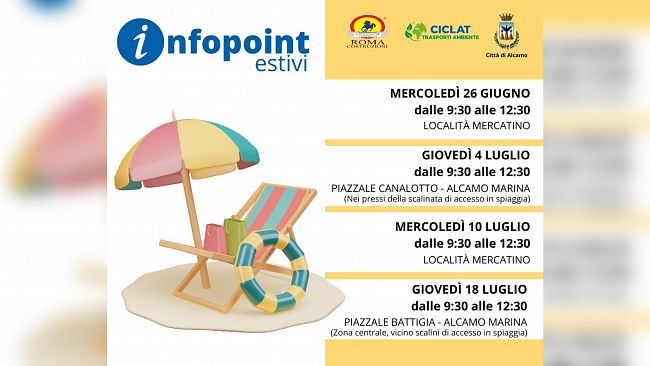 Alcamo e Alcamo Marina: infopoint estivi per sensibilizzare al rispetto dell’ambiente 